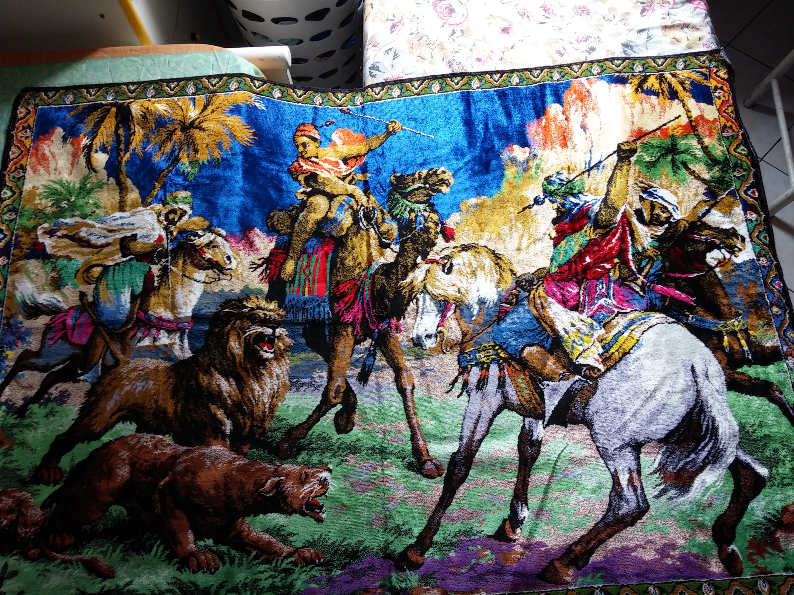 scena di caccia Orientale