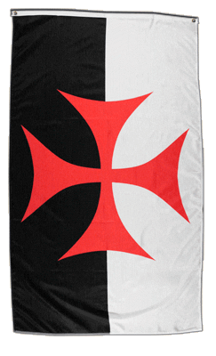 bandiera Templare 150X90