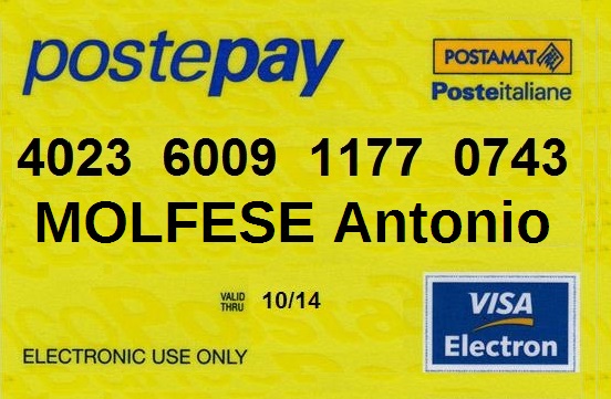 CLICCA per Stampare il Memorandum per il Pagamento con Ricarica PostePay