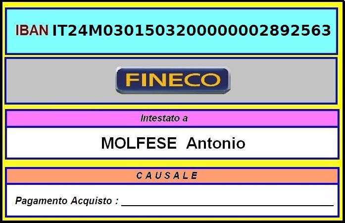 CLICCA per Stampare il Memorandum per Bonifico Bancario